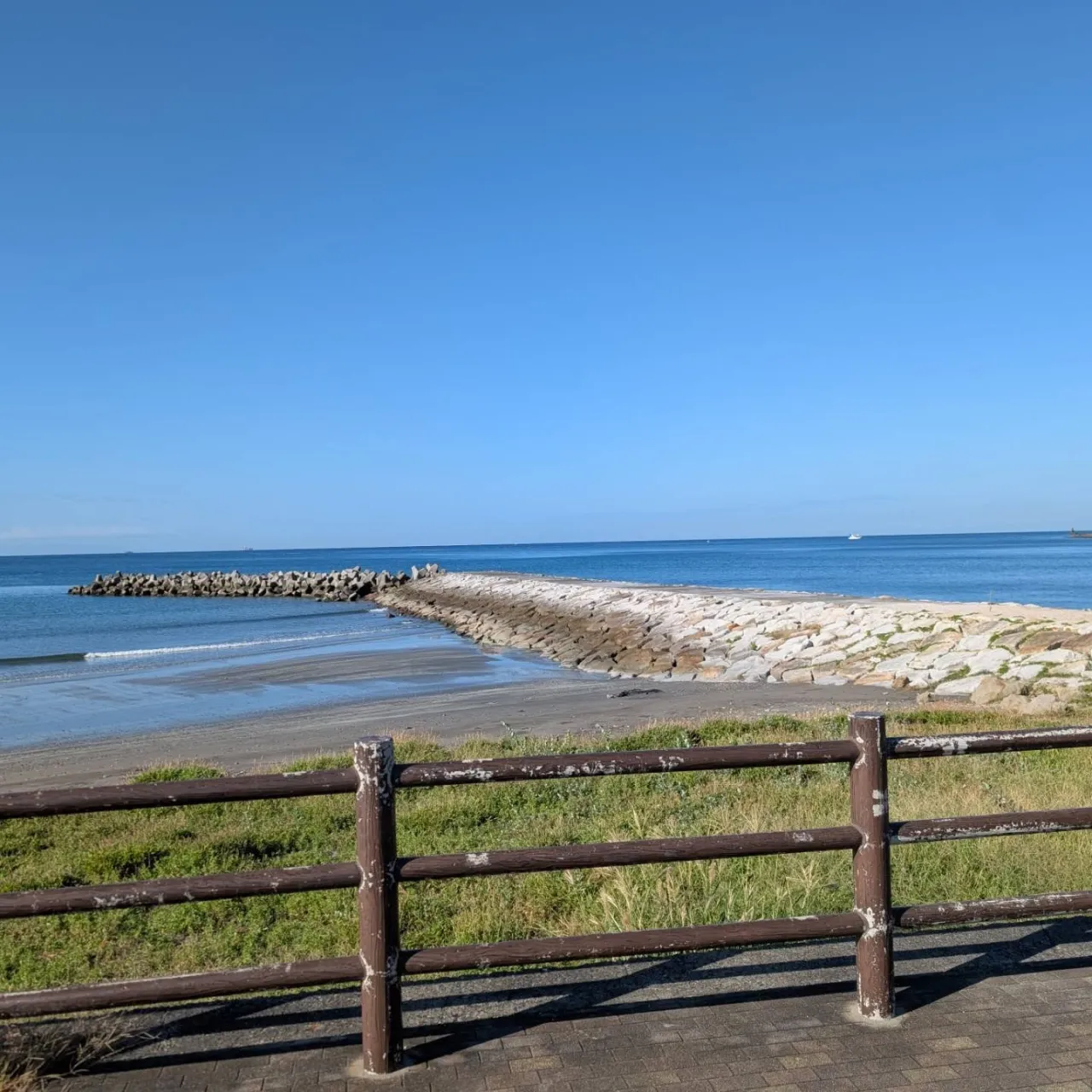 岩井海岸　晴れ☀️